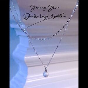 COPY - Sterling Silver Double layer Necklace